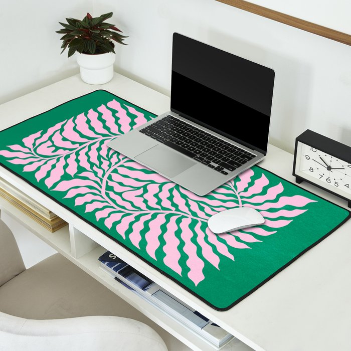 Sage & Chantilly Fern: Ferns 01 Desk Mat Gallery Image 2