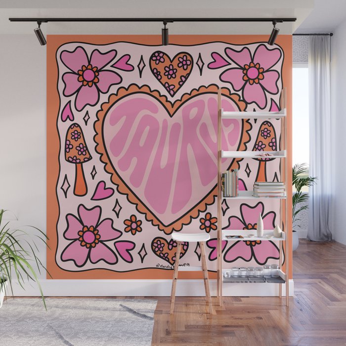 Taurus Heart Wall Mural Gallery Image 1