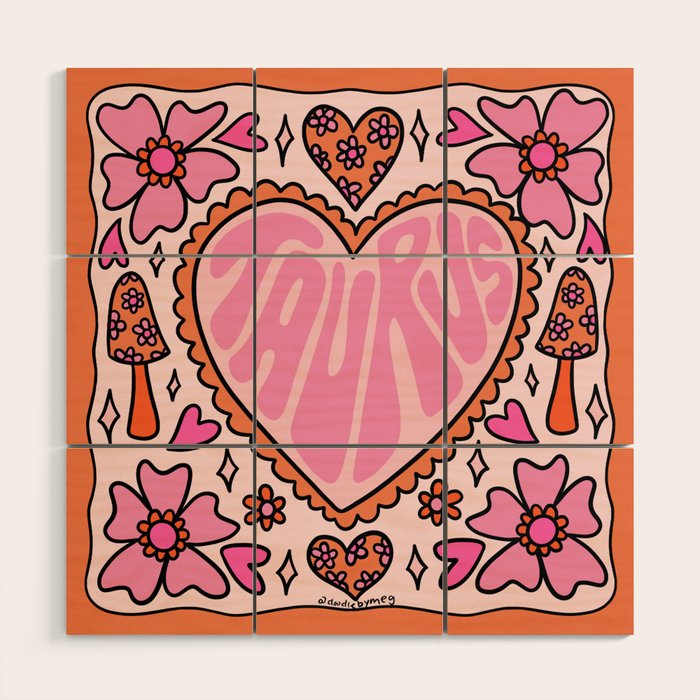 Taurus Heart Wood Wall Art Gallery Image 1
