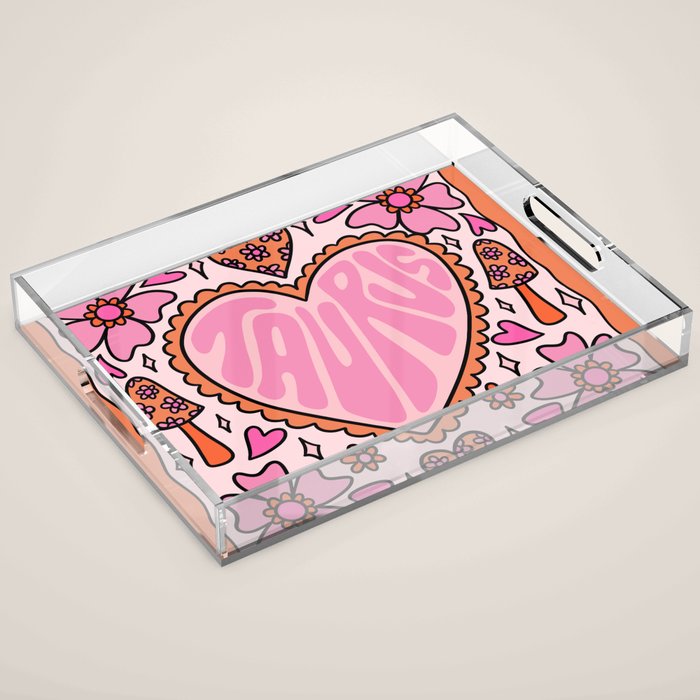 Taurus Heart Acrylic Tray Gallery Image 1