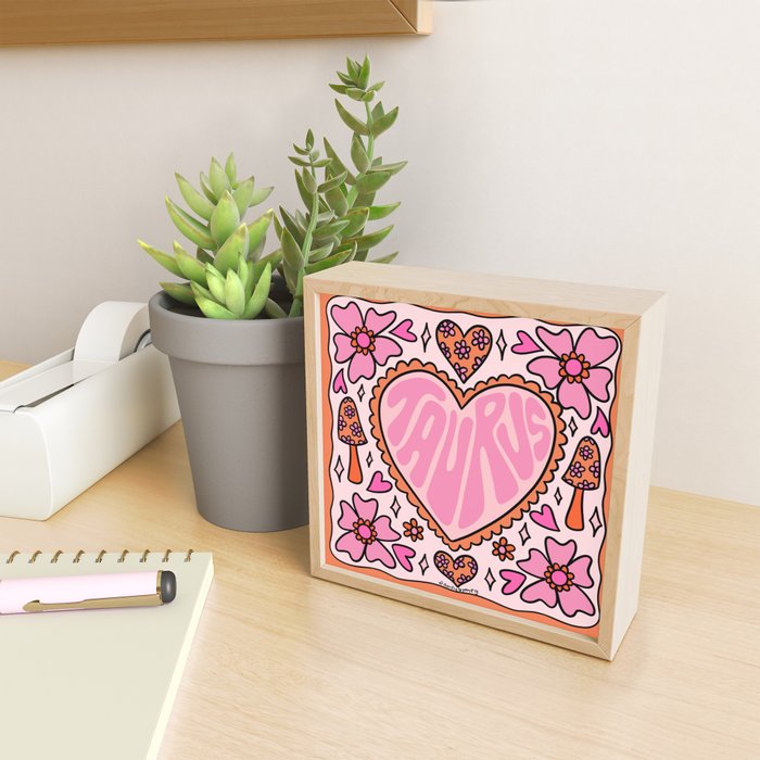 Taurus Heart Mini Art Print Gallery Image 2