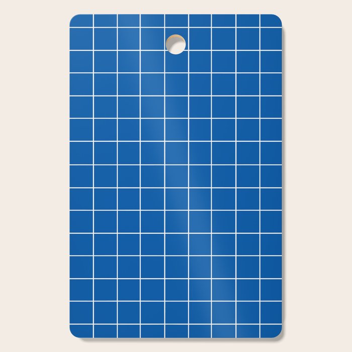 Grid (Sapphire Blue) Cutting Board Gallery Image 1