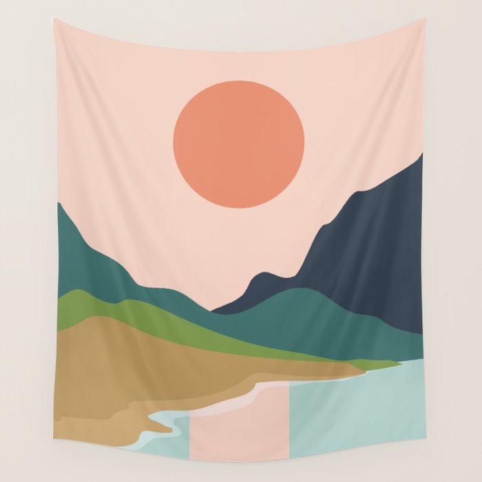 Sun reflection Wall Tapestry Gallery Image 4