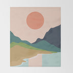 Sun reflection Throw Blanket Gallery Image 2