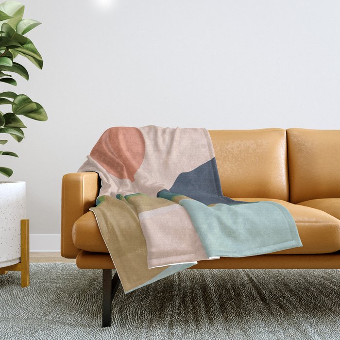 Sun reflection Throw Blanket Gallery Image 1
