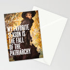 My Favorite Season Is The Fall Of The Patriarchy Stationery Card Gallery Image 2