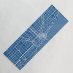 Chicago City Map of the United States - Blueprint Yoga Mat Gallery Image 1