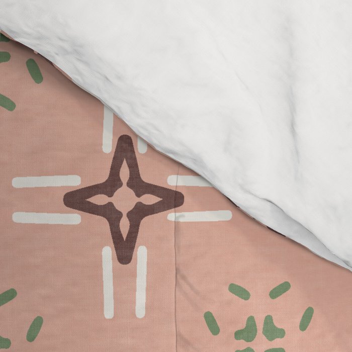 Crossroads Geometric Peach Multi Comforter Gallery Image 4