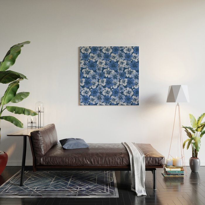 Epic Hibiscus Hawaiian Floral Aloha Shirt Print Wood Wall Art Gallery Image 2