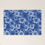 Epic Hibiscus Hawaiian Floral Aloha Shirt Print Welcome Mat Gallery Image 1