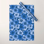 Epic Hibiscus Hawaiian Floral Aloha Shirt Print Wrapping Paper Gallery Image 1
