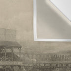 Vintage Illustration of a Baseball Game (1894) Wall Tapestry Gallery Image 3
