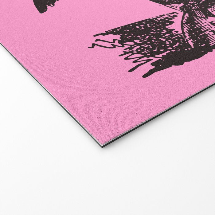 Black and Pink Baphomet Welcome Mat Gallery Image 2