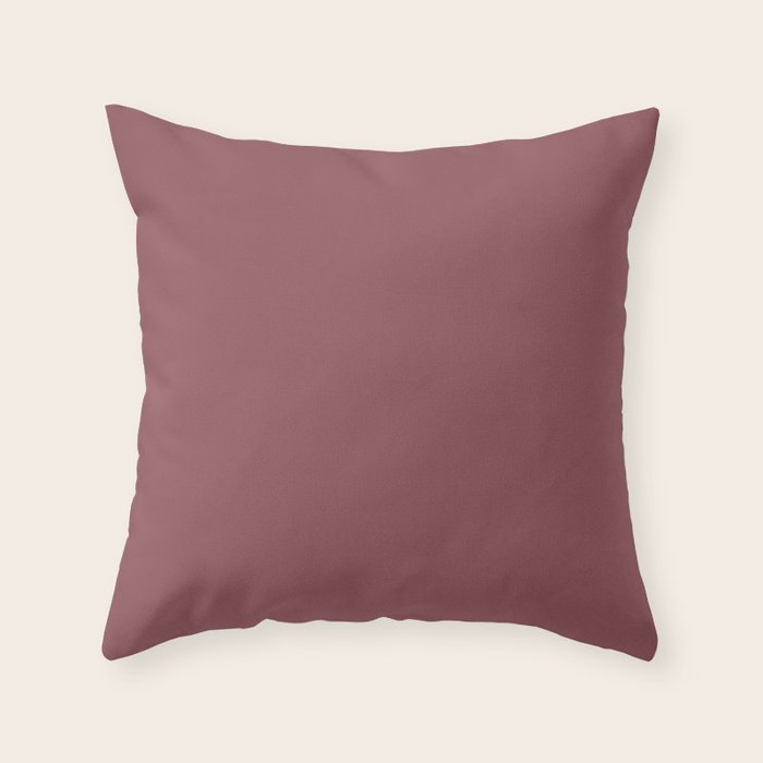 Solid Colors - Dusty Rose Throw Pillow Gallery Image 6