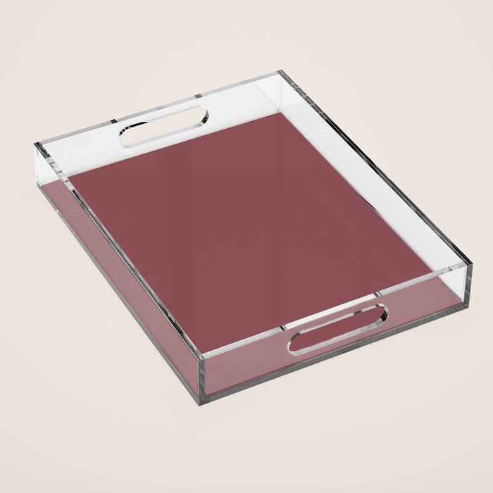 Solid Colors - Dusty Rose Acrylic Tray Gallery Image 1