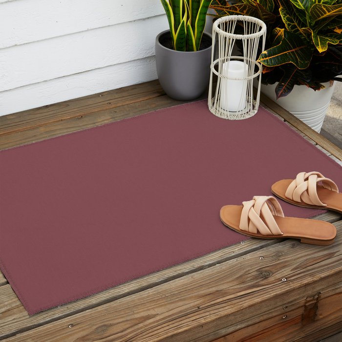 Solid Colors - Dusty Rose Outdoor Rug Gallery Image 2