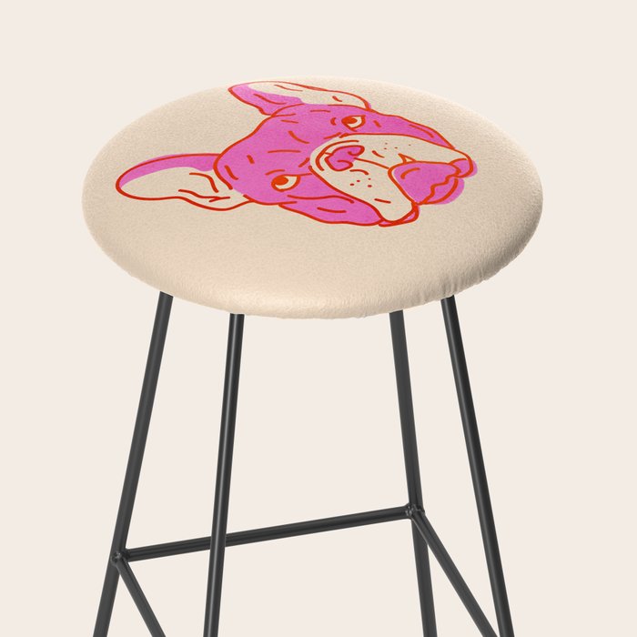 Hot Pink Bulldog Stool Gallery Image 2