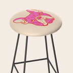 Hot Pink Bulldog Stool Gallery Image 2
