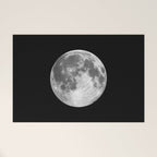 Full Moon print black-white photograph new lunar eclipse poster bedroom home wall decor Welcome Mat Gallery Image 1