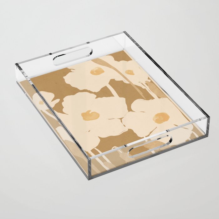 Abstract Flowers 11 Acrylic Tray Gallery Image 1