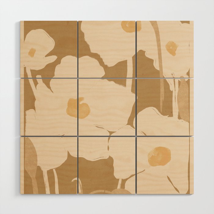 Abstract Flowers 11 Wood Wall Art Gallery Image 1