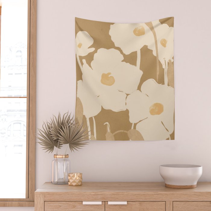 Abstract Flowers 11 Wall Tapestry Gallery Image 2