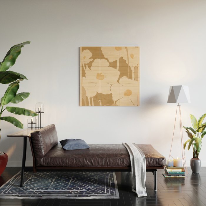 Abstract Flowers 11 Wood Wall Art Gallery Image 2