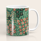 Japanese floral print pattern Coffee Mug Gallery Image 1