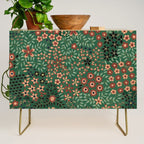 Japanese floral print pattern Credenza Gallery Image 1