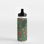 Japanese floral print pattern Water Bottle Gallery Image 2