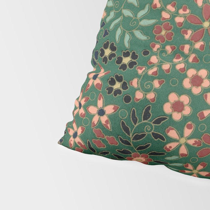 Japanese floral print pattern Pillow Sham Gallery Image 4