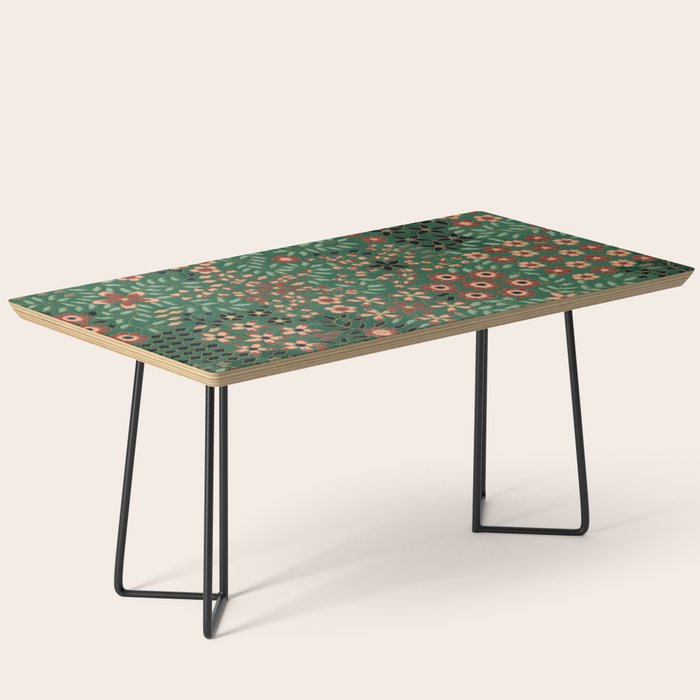 Japanese floral print pattern Coffee Table Gallery Image 1