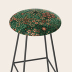 Japanese floral print pattern Stool Gallery Image 2
