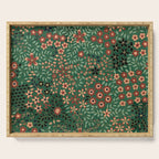 Japanese floral print pattern Serving Tray Gallery Image 1