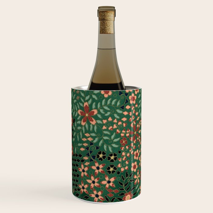 Japanese floral print pattern Wine Chiller Gallery Image 2