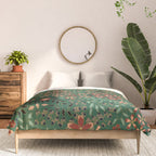 Japanese floral print pattern Comforter Gallery Image 3