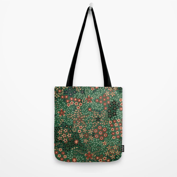 Japanese floral print pattern Tote Bag Gallery Image 2