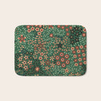 Japanese floral print pattern Bath Mat Gallery Image 1