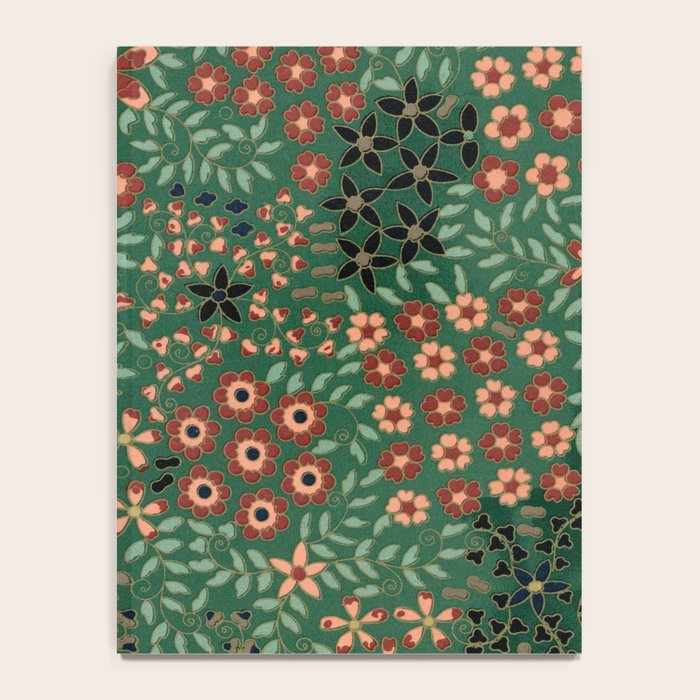 Japanese floral print pattern Notebook Gallery Image 4