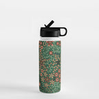Japanese floral print pattern Water Bottle Gallery Image 1