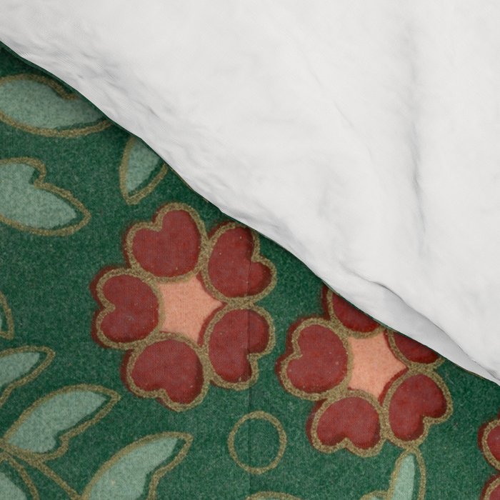 Japanese floral print pattern Comforter Gallery Image 4