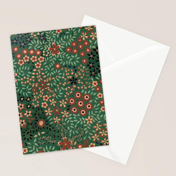 Japanese floral print pattern Stationery Card Gallery Image 2