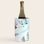 Skiing Girl Wine Chiller Gallery Image 3