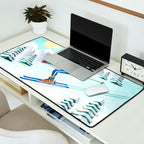 Skiing Girl Desk Mat Gallery Image 2