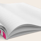 Light Hot Pink and White Greek Key Notebook Gallery Image 2