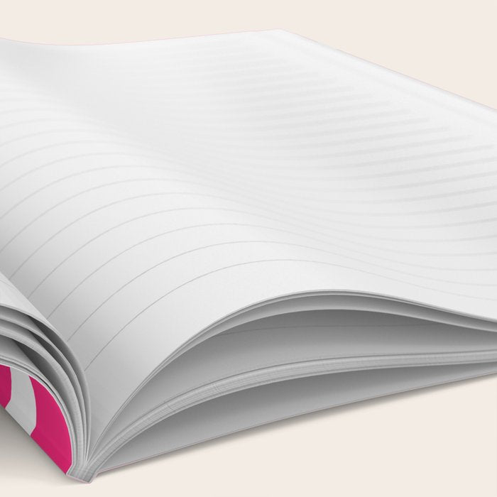 Light Hot Pink and White Greek Key Notebook Gallery Image 2