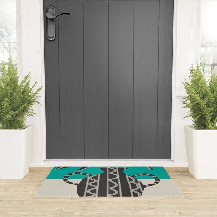 Minimalist Flora 7 Welcome Mat Gallery Image 3