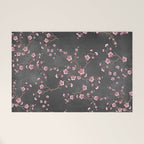 SAKURA LOVE - GRUNGE BLACK Welcome Mat Gallery Image 1