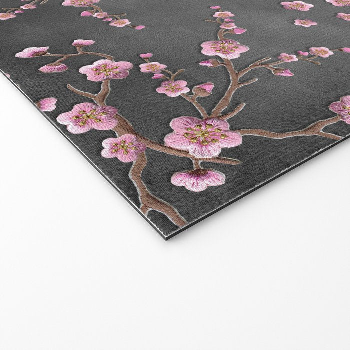 SAKURA LOVE - GRUNGE BLACK Welcome Mat Gallery Image 2