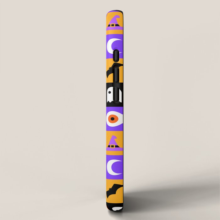 Geometric halloween mosaic pattern iPhone Case Gallery Image 2